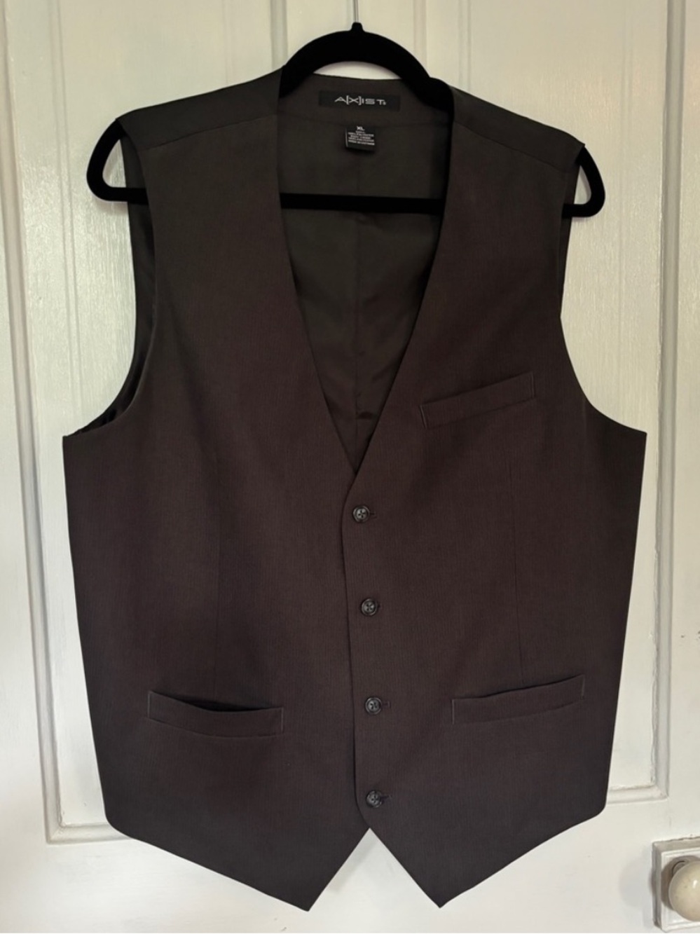 Axist Men's Button Vest - Dark Charcoal